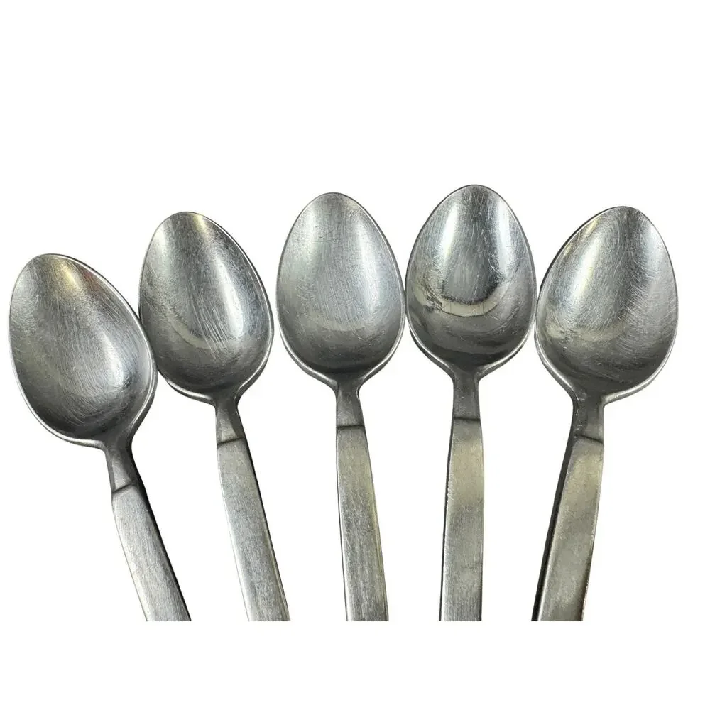 Vintage MCM SRI Stanley Roberts Astro Flatware Japan - 5 Dessert Spoons 6.75